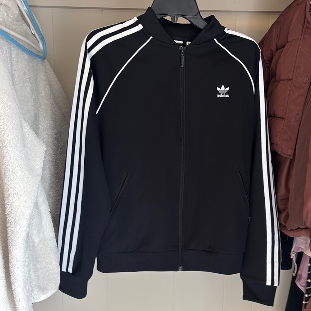 adidas Black and White Performance Jacket